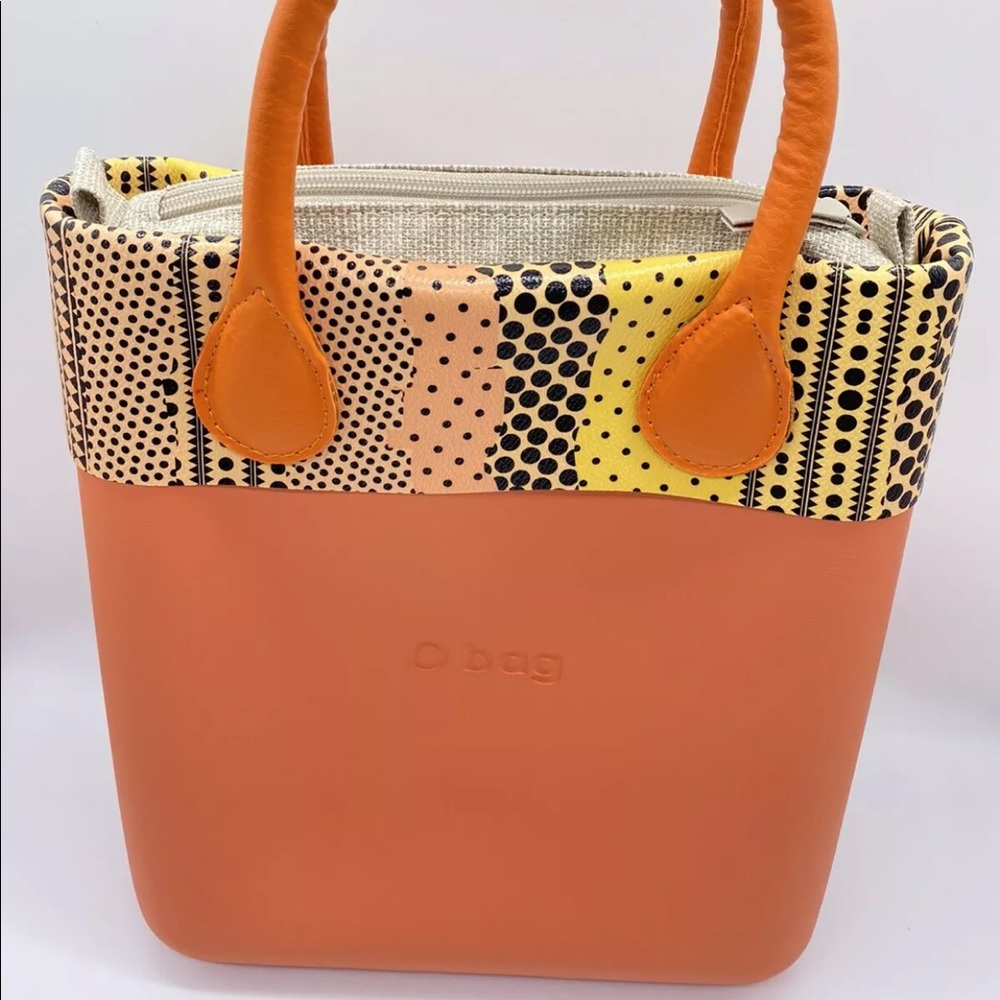 O Bag Italy Chic Eva Compound Orange Tote/Handbag